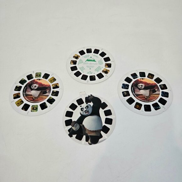 Dreamworks 2008 Fisher-Price View-Master Kung Fu Panda Reels Lot of 3 - Picture 1 of 7